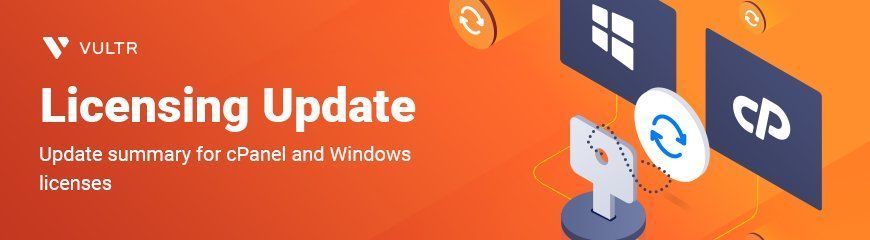 License Update for cPanel and Windows